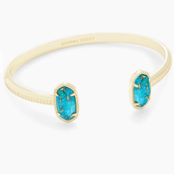 Kendra Scott Jewelry - Turquoise & Gold Elton Kendra Scott Cuff Bracelet